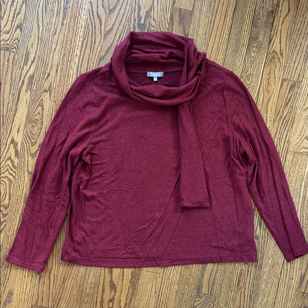 Habitat Rich Burgundy Cowl Neck Sweater with Scarf